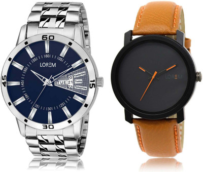 LOREM SR-20-102 Attractive Black & Blue Round Boy's Leather & Metal Bracelet Hybrid Watch - For Men
LOREM SR-20-102 Attractive Black & Blue Round Boy's Leather & Metal Bracelet Hybrid Watch - For Men