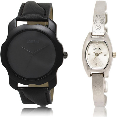 LOREM Watch-22-219 COMBO Silver & Black Contemporary & Round Boy's & Girl's Metal Bracelet & Leather Watch - For Men & Women
LOREM Watch-22-219 COMBO Silver & Black Contemporary & Round Boy's & Girl's Metal Bracelet & Leather Watch - For Men & Women