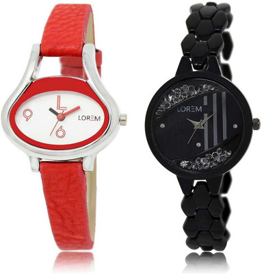 LOREM watch206-221 Designer Black & White Round & Oval Girl's Metal Bracelet & Leather Watch - For Women
LOREM watch206-221 Designer Black & White Round & Oval Girl's Metal Bracelet & Leather Watch - For Women