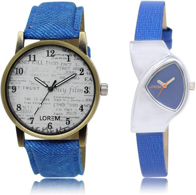 LOREM 28-208 COMBO Blue & White Triangle & Round Boy's & Girl's Leather Watch - For Men & Women
LOREM 28-208 COMBO Blue & White Triangle & Round Boy's & Girl's Leather Watch - For Men & Women