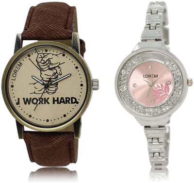 LOREM OM-29-226 Designer Pink & Grey Round Boy's & Girl's Metal Bracelet & Leather Watch - For Men & Women
LOREM OM-29-226 Designer Pink & Grey Round Boy's & Girl's Metal Bracelet & Leather Watch - For Men & Women