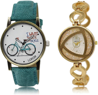 LOREM FZ-229-239 COMBO Silver & White Round Girl's Metal Bracelet & Leather Watch - For Women
LOREM FZ-229-239 COMBO Silver & White Round Girl's Metal Bracelet & Leather Watch - For Women