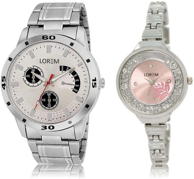 LOREM Watch-101-226 Designer Pink & Silver Round Boy's & Girl's Metal Bracelet Watch - For Men & Women
LOREM Watch-101-226 Designer Pink & Silver Round Boy's & Girl's Metal Bracelet Watch - For Men & Women