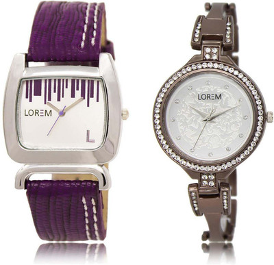 LOREM OM-207-236 Designer Silver & White Round & Square Girl's Metal Bracelet & Leather Watch - For Women
LOREM OM-207-236 Designer Silver & White Round & Square Girl's Metal Bracelet & Leather Watch - For Women