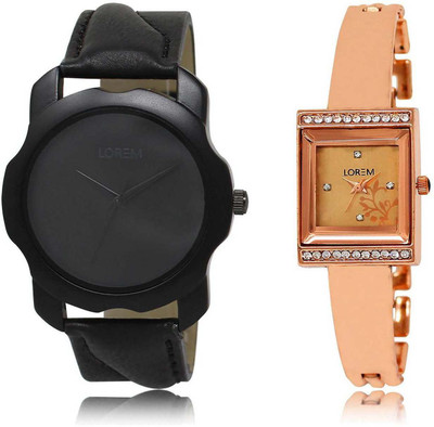 LOREM watch22-220 Designer Rose Gold & Black Square & Round Boy's & Girl's Metal Bracelet & Leather Watch - For Men & Women
LOREM watch22-220 Designer Rose Gold & Black Square & Round Boy's & Girl's Metal Bracelet & Leather Watch - For Men & Women