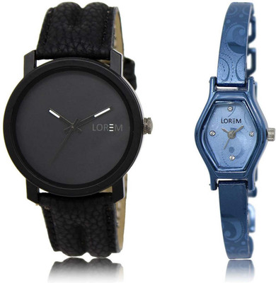 LOREM watch21-218 Designer Blue & Black Contemporary & Round Boy's & Girl's Metal Bracelet & Leather Watch - For Men & Women
LOREM watch21-218 Designer Blue & Black Contemporary & Round Boy's & Girl's Metal Bracelet & Leather Watch - For Men & Women
