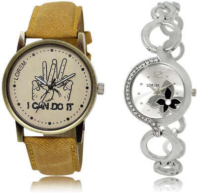 LOREM OM-30-231 Designer Silver & Grey Round Boy's & Girl's Metal Bracelet & Leather Watch - For Men & Women
LOREM OM-30-231 Designer Silver & Grey Round Boy's & Girl's Metal Bracelet & Leather Watch - For Men & Women