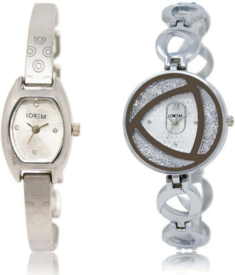 LOREM OM-219-240 Designer White Round & Contemporary Girl's Metal Bracelet Watch - For Women
LOREM OM-219-240 Designer White Round & Contemporary Girl's Metal Bracelet Watch - For Women