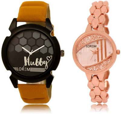 LOREM OM-32-222 Designer Rose Gold & Black Round Boy's & Girl's Metal Bracelet & Leather Watch - For Men & Women
LOREM OM-32-222 Designer Rose Gold & Black Round Boy's & Girl's Metal Bracelet & Leather Watch - For Men & Women