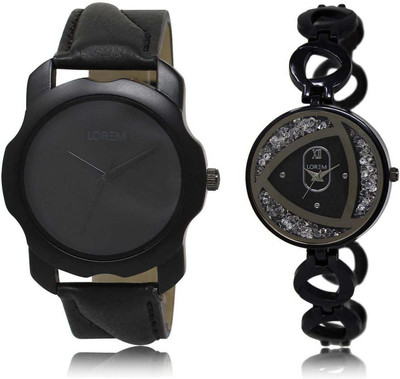 LOREM OM-22-237 Designer Silver & Black Round Boy's & Girl's Metal Bracelet & Leather Watch - For Men
LOREM OM-22-237 Designer Silver & Black Round Boy's & Girl's Metal Bracelet & Leather Watch - For Men