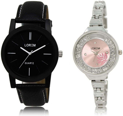 LOREM SR-5-226 Attractive Pink & Black Round Boy's & Girl's Metal Bracelet & Leather Watch - For Men & Women
LOREM SR-5-226 Attractive Pink & Black Round Boy's & Girl's Metal Bracelet & Leather Watch - For Men & Women