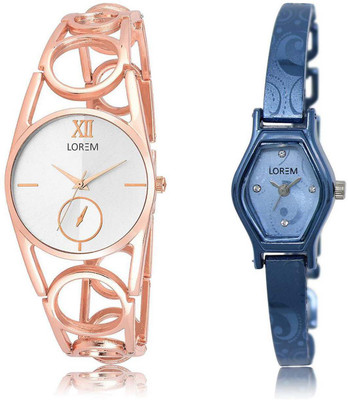 LOREM OM-213-218 Designer Blue & Silver Contemporary & Round Girl's Metal Bracelet Watch - For Women
LOREM OM-213-218 Designer Blue & Silver Contemporary & Round Girl's Metal Bracelet Watch - For Women
