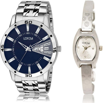 LOREM Watch-102-219 Designer Silver & Blue Contemporary & Round Boy's & Girl's Metal Bracelet Watch - For Men & Women
LOREM Watch-102-219 Designer Silver & Blue Contemporary & Round Boy's & Girl's Metal Bracelet Watch - For Men & Women