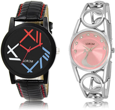 LOREM FZ-12-233 COMBO Multicolor Round Boy's & Girl's Metal Bracelet & Leather Watch - For Men & Women
LOREM FZ-12-233 COMBO Multicolor Round Boy's & Girl's Metal Bracelet & Leather Watch - For Men & Women