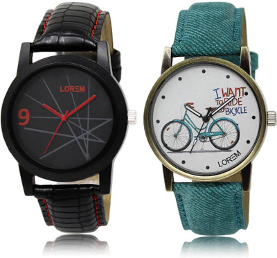 LOREM -8-229 COMBO White & Black Round Boy's & Girl's Leather Watch - For Men & Women
LOREM -8-229 COMBO White & Black Round Boy's & Girl's Leather Watch - For Men & Women
