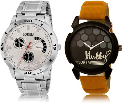 LOREM OM-32-101 Designer Black & Silver Round Boy's Leather & Metal Bracelet Hybrid Watch - For Men
LOREM OM-32-101 Designer Black & Silver Round Boy's Leather & Metal Bracelet Hybrid Watch - For Men