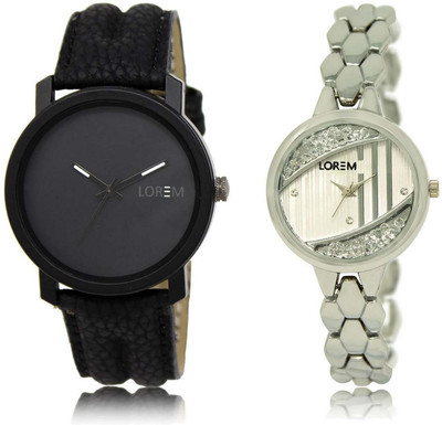 LOREM OM-21-223 Designer Silver & Black Round Boy's & Girl's Metal Bracelet & Leather Watch - For Men & Women
LOREM OM-21-223 Designer Silver & Black Round Boy's & Girl's Metal Bracelet & Leather Watch - For Men & Women