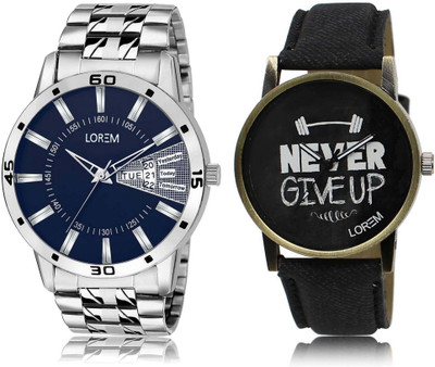 LOREM SR-27-102 Attractive Black & Blue Round Boy's Leather & Metal Bracelet Hybrid Watch - For Men
LOREM SR-27-102 Attractive Black & Blue Round Boy's Leather & Metal Bracelet Hybrid Watch - For Men