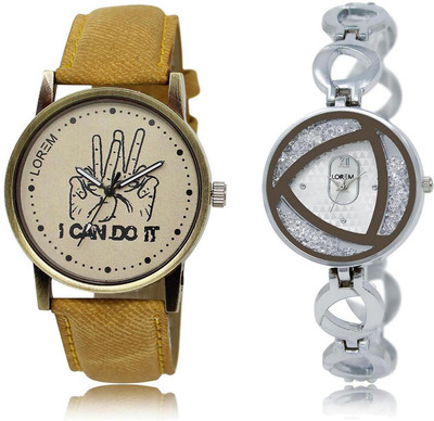 LOREM FZ-30-240 COMBO Silver & Grey Round Boy's & Girl's Metal Bracelet & Leather Watch - For Men & Women
LOREM FZ-30-240 COMBO Silver & Grey Round Boy's & Girl's Metal Bracelet & Leather Watch - For Men & Women