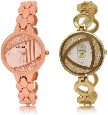 LOREM watch222-239 Designer Silver & Rose Gold Round Girl's Metal Bracelet Watch - For Women
LOREM watch222-239 Designer Silver & Rose Gold Round Girl's Metal Bracelet Watch - For Women