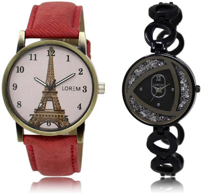 LOREM SR-230-237 Attractive Silver & Pink Round Girl's Metal Bracelet & Leather Watch - For Women
LOREM SR-230-237 Attractive Silver & Pink Round Girl's Metal Bracelet & Leather Watch - For Women