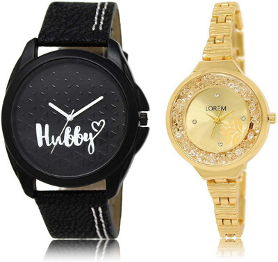 LOREM watch-31-224 Designer Gold & Black Round Boy's & Girl's Metal Bracelet & Leather Watch - For Men & Women
LOREM watch-31-224 Designer Gold & Black Round Boy's & Girl's Metal Bracelet & Leather Watch - For Men & Women