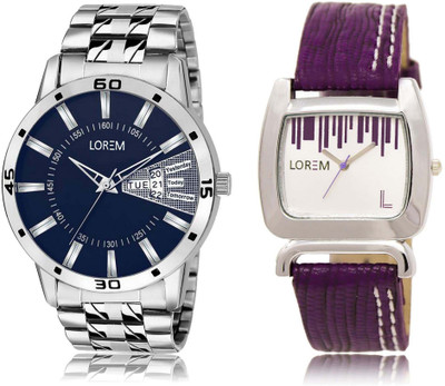 LOREM OM-102-207 Designer White & Blue Round Boy's & Girl's Leather & Metal Bracelet Watch - For Men & Women
LOREM OM-102-207 Designer White & Blue Round Boy's & Girl's Leather & Metal Bracelet Watch - For Men & Women