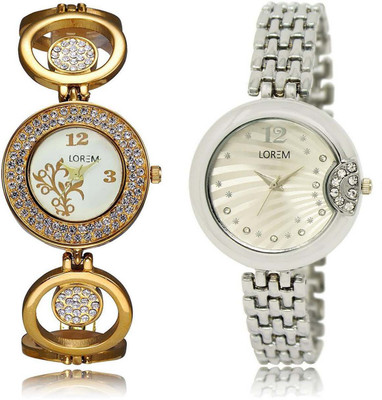 LOREM watch-204-227 Designer Multicolor Round Girl's Metal Bracelet Watch - For Women
LOREM watch-204-227 Designer Multicolor Round Girl's Metal Bracelet Watch - For Women