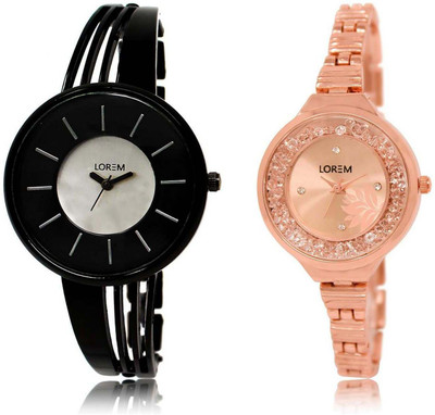 LOREM watch-212-225 Designer Multicolor Round Girl's Metal Bracelet Watch - For Women
LOREM watch-212-225 Designer Multicolor Round Girl's Metal Bracelet Watch - For Women