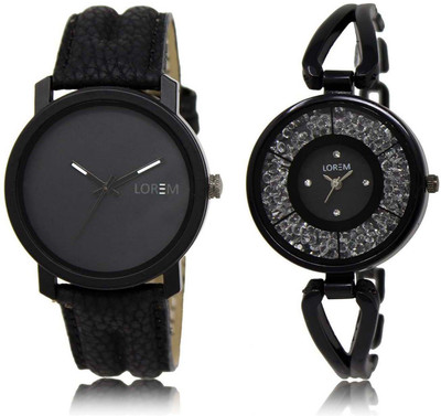 LOREM SR-21-211 Attractive Black Round Boy's & Girl's Metal Bracelet & Leather Watch - For Men & Women
LOREM SR-21-211 Attractive Black Round Boy's & Girl's Metal Bracelet & Leather Watch - For Men & Women