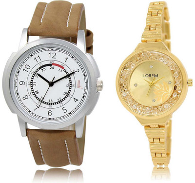 LOREM SR-17-224 Attractive Gold & White Round Boy's & Girl's Metal Bracelet & Leather Watch - For Men & Women
LOREM SR-17-224 Attractive Gold & White Round Boy's & Girl's Metal Bracelet & Leather Watch - For Men & Women