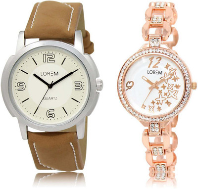 LOREM Watch-16-210 Designer White Round Boy's & Girl's Metal Bracelet & Leather Watch - For Men & Women
LOREM Watch-16-210 Designer White Round Boy's & Girl's Metal Bracelet & Leather Watch - For Men & Women