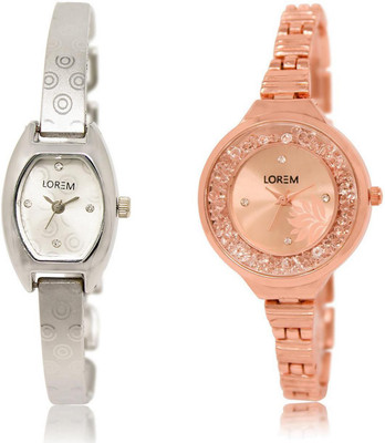 LOREM WATCH219-225 COMBO Rose Gold & Silver Round & Contemporary Girl's Metal Bracelet Watch - For Women
LOREM WATCH219-225 COMBO Rose Gold & Silver Round & Contemporary Girl's Metal Bracelet Watch - For Women