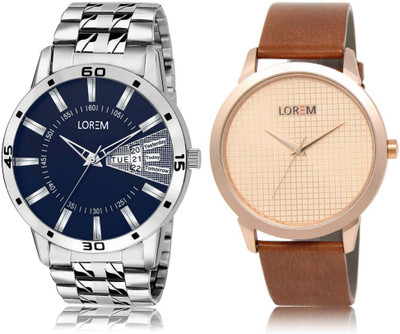 LOREM OM-34-102 Designer Rose Gold & Blue Round Boy's Leather & Metal Bracelet Hybrid Watch - For Men
LOREM OM-34-102 Designer Rose Gold & Blue Round Boy's Leather & Metal Bracelet Hybrid Watch - For Men