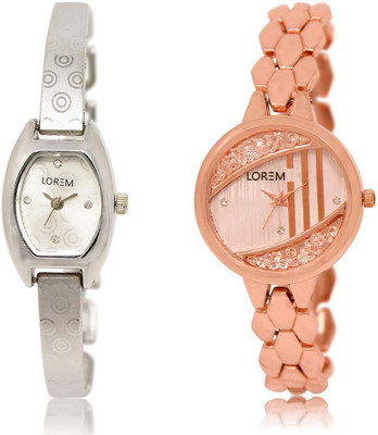 LOREM OM-219-222 Designer Rose Gold & Silver Round & Contemporary Girl's Metal Bracelet Watch - For Women
LOREM OM-219-222 Designer Rose Gold & Silver Round & Contemporary Girl's Metal Bracelet Watch - For Women