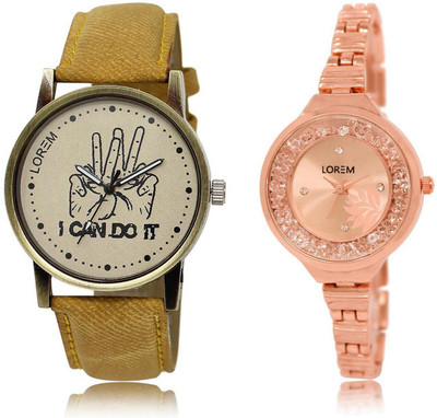 LOREM FZ-30-225 COMBO Rose Gold & Grey Round Boy's & Girl's Metal Bracelet & Leather Watch - For Men & Women
LOREM FZ-30-225 COMBO Rose Gold & Grey Round Boy's & Girl's Metal Bracelet & Leather Watch - For Men & Women
