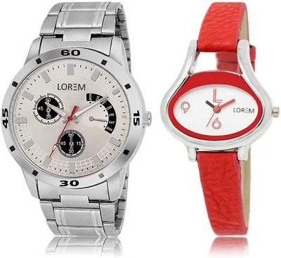 LOREM WATCH101-206 COMBO White & Silver Oval & Round Boy's & Girl's Leather & Metal Bracelet Watch - For Men & Women
LOREM WATCH101-206 COMBO White & Silver Oval & Round Boy's & Girl's Leather & Metal Bracelet Watch - For Men & Women