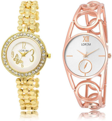 LOREM Watch-203-213 Designer Multicolor Round Girl's Metal Bracelet Watch - For Women
LOREM Watch-203-213 Designer Multicolor Round Girl's Metal Bracelet Watch - For Women
