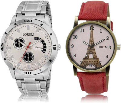 LOREM OM-101-230 Designer White & Silver Round Boy's & Girl's Leather & Metal Bracelet Watch - For Men & Women
LOREM OM-101-230 Designer White & Silver Round Boy's & Girl's Leather & Metal Bracelet Watch - For Men & Women