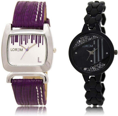 LOREM SR-207-221 Attractive Black & White Round & Square Girl's Metal Bracelet & Leather Watch - For Women
LOREM SR-207-221 Attractive Black & White Round & Square Girl's Metal Bracelet & Leather Watch - For Women
