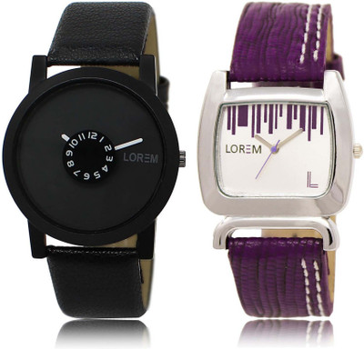 LOREM watch-25-207 Designer White & Black Round Boy's & Girl's Leather Watch - For Men & Women
LOREM watch-25-207 Designer White & Black Round Boy's & Girl's Leather Watch - For Men & Women