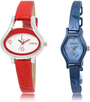 LOREM WATCH206-218 COMBO Blue & White Contemporary & Oval Girl's Metal Bracelet & Leather Watch - For Women
LOREM WATCH206-218 COMBO Blue & White Contemporary & Oval Girl's Metal Bracelet & Leather Watch - For Women