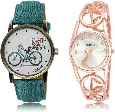 LOREM watch229-232 Designer Silver & White Round Girl's Metal Bracelet & Leather Watch - For Women
LOREM watch229-232 Designer Silver & White Round Girl's Metal Bracelet & Leather Watch - For Women