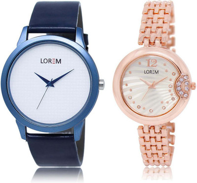 LOREM OM-33-228 Designer Silver & White Round Boy's & Girl's Metal Bracelet & Leather Watch - For Men & Women
LOREM OM-33-228 Designer Silver & White Round Boy's & Girl's Metal Bracelet & Leather Watch - For Men & Women