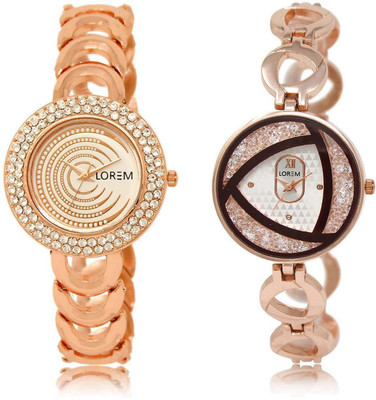 LOREM SR-202-238 Attractive Multicolor Round Girl's Metal Bracelet Watch - For Women
LOREM SR-202-238 Attractive Multicolor Round Girl's Metal Bracelet Watch - For Women