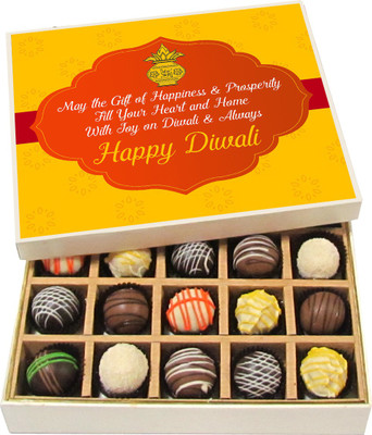 Chocholik Diwali Gifts - Fill Your Heart and Home With Joy on Diwali - White, Dark, Milk Chocolate Truffles - 20pc Truffles(300 g)
Chocholik Diwali Gifts - Fill Your Heart and Home With Joy on Diwali - White, Dark, Milk Chocolate Truffles - 20pc Truffles(300 g)