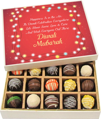 Chocholik Diwali Sweets - Diwali Celebration Everywhere - White, Dark, Milk Chocolate Truffles - 20pc Truffles(300 g)
Chocholik Diwali Sweets - Diwali Celebration Everywhere - White, Dark, Milk Chocolate Truffles - 20pc Truffles(300 g)