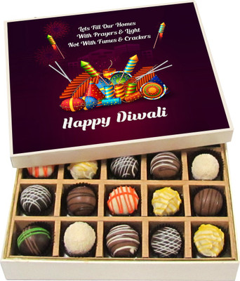 Chocholik Diwali Sweets - May This Diwali Be As Bright As Ever - White, Dark, Milk Chocolate Truffles - 20pc Truffles(300 g)
Chocholik Diwali Sweets - May This Diwali Be As Bright As Ever - White, Dark, Milk Chocolate Truffles - 20pc Truffles(300 g)