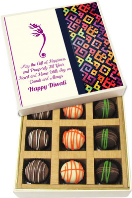 Chocholik Diwali Sweets - Gift of Happiness on Diwali - White, Dark, Milk Chocolate Truffles - 9pc Truffles(135 g)
Chocholik Diwali Sweets - Gift of Happiness on Diwali - White, Dark, Milk Chocolate Truffles - 9pc Truffles(135 g)