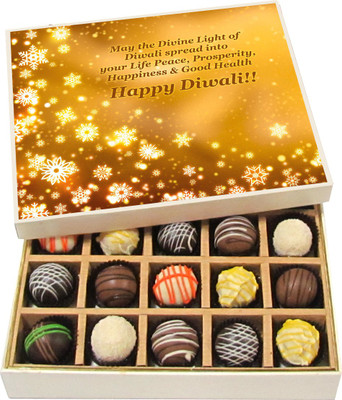 Chocholik Diwali Gifts - May The Divine Light Of Diwali Spread - White, Dark, Milk Chocolate Truffles - 20pc Truffles(300 g)
Chocholik Diwali Gifts - May The Divine Light Of Diwali Spread - White, Dark, Milk Chocolate Truffles - 20pc Truffles(300 g)